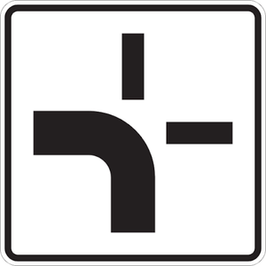 Zusatzzeichen abknickende Vorfahrt
